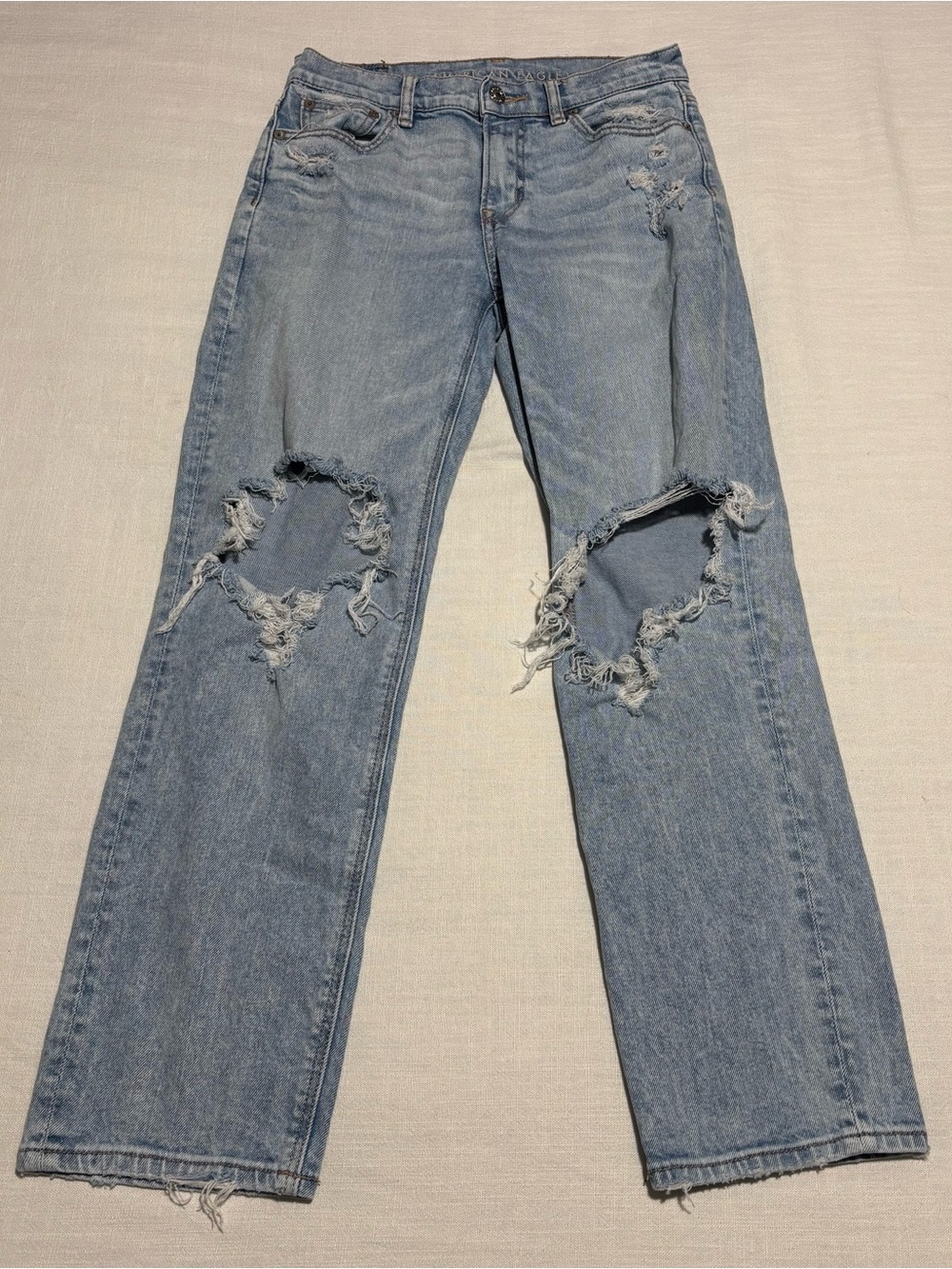 American Eagle Super High Rise Ankle Straight Jeans | Size 2